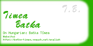 timea batka business card